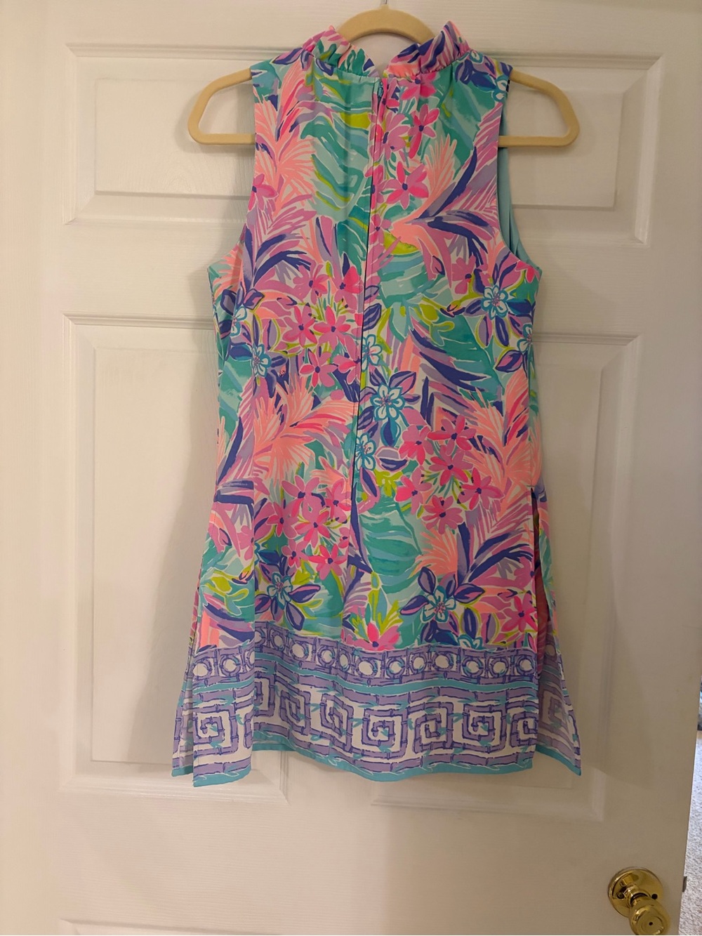 Lilly Pulitzer Adalina Romper Multi-Color Floral Dress ruffle neck size 6 - Picture 3 of 7